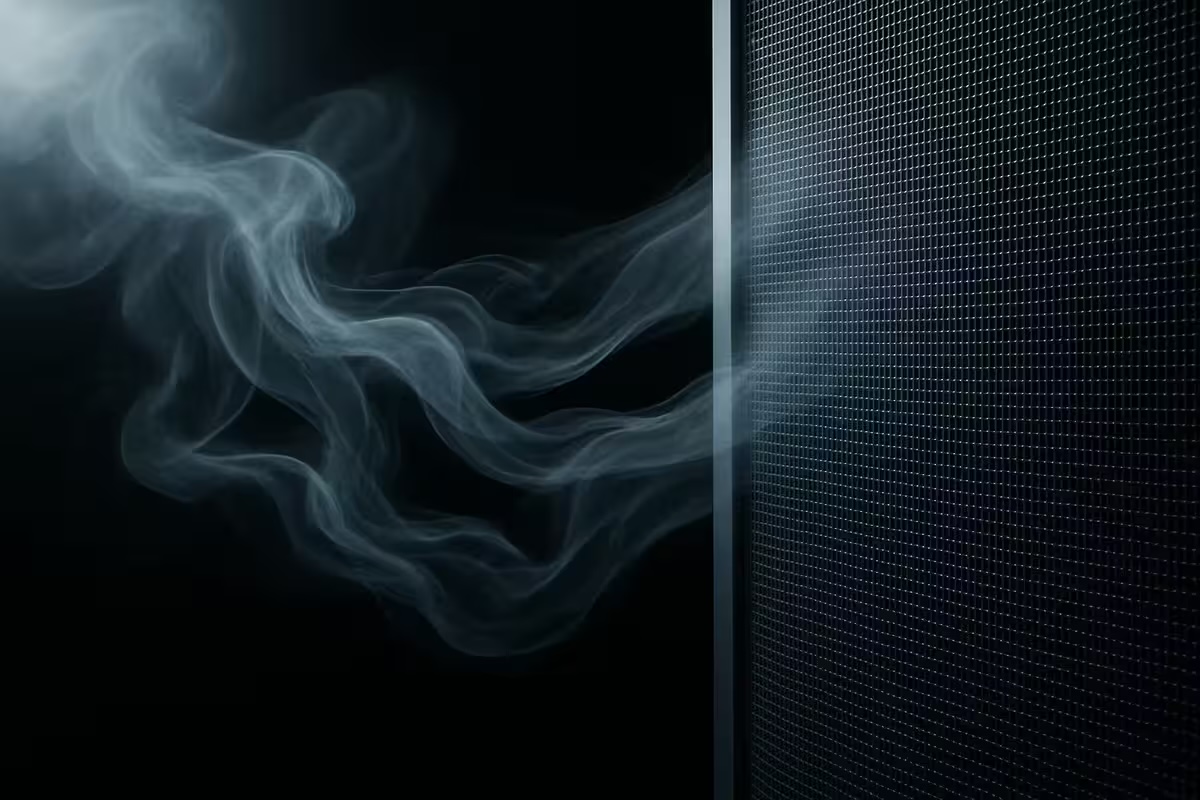 Fresh air flowing through a window fitted with retractable mesh