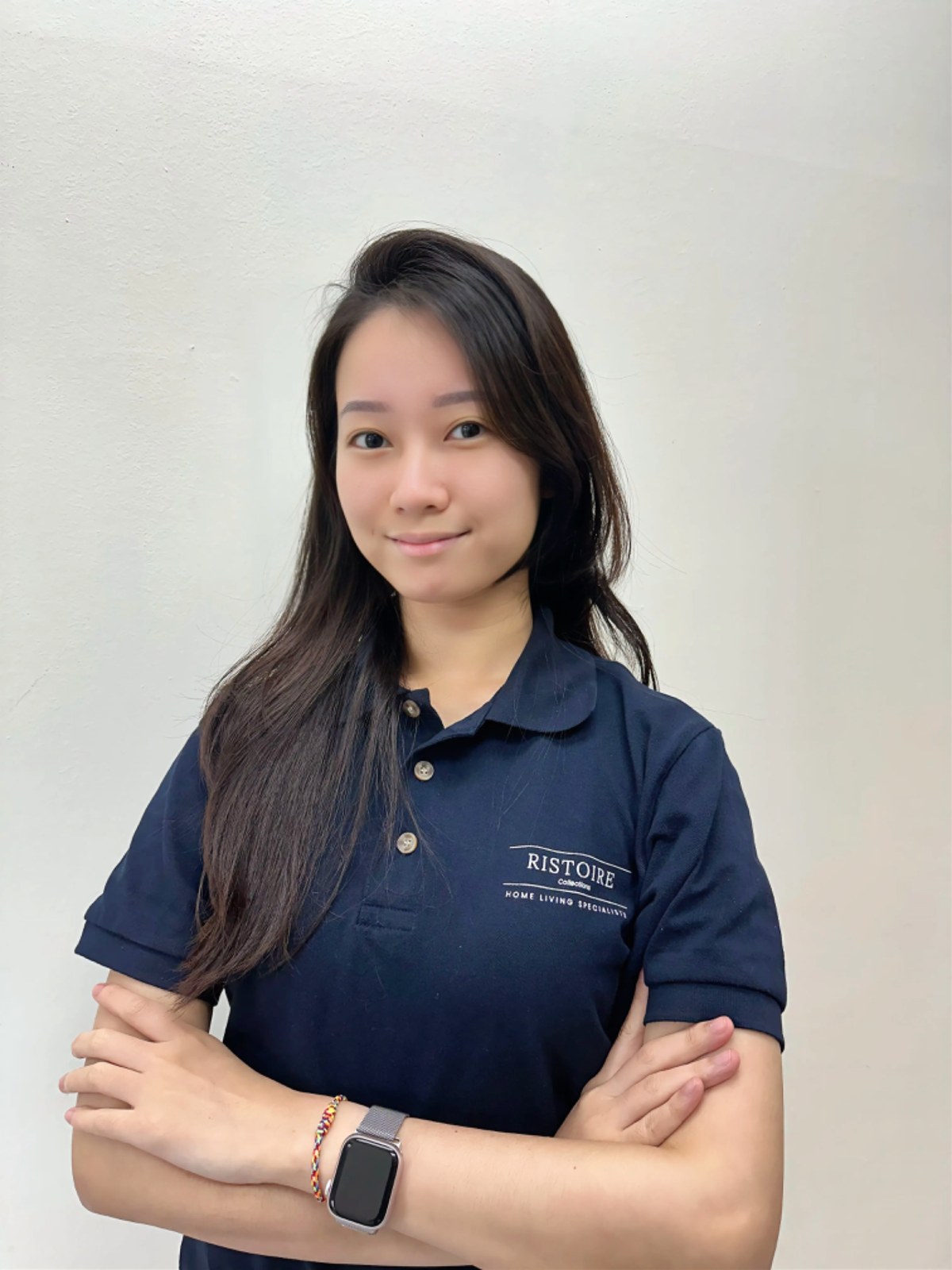Ristoire Co-Founder, COO and Business Development lead in a navy Ristoire polo