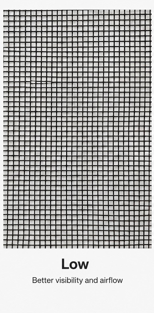 Low density mesh weave