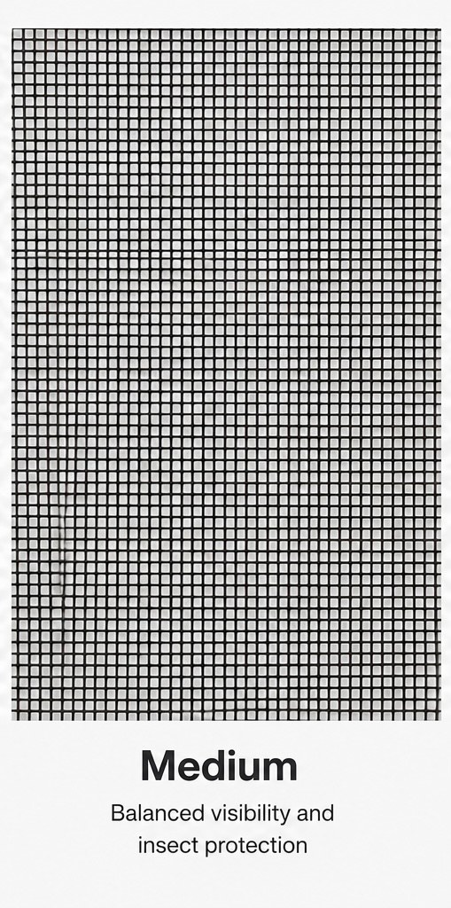 Medium density mesh weave