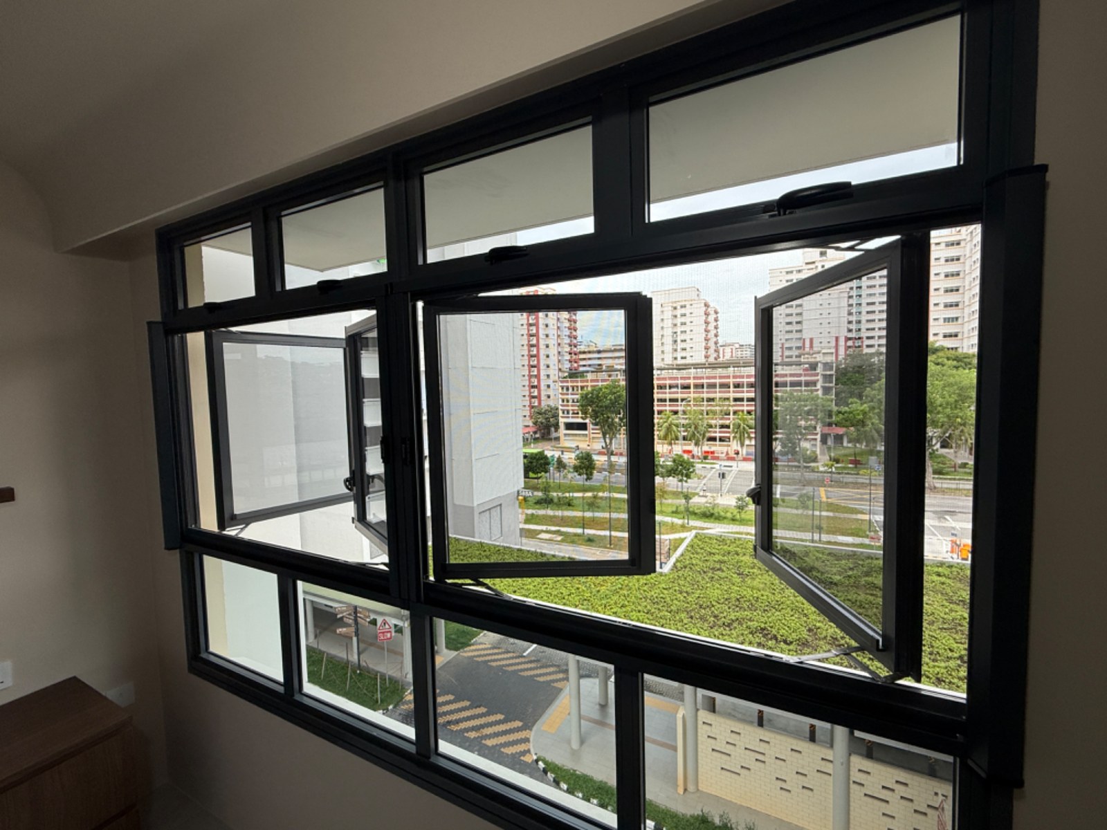 Retractable Insect Mesh installed in a real Singapore home
