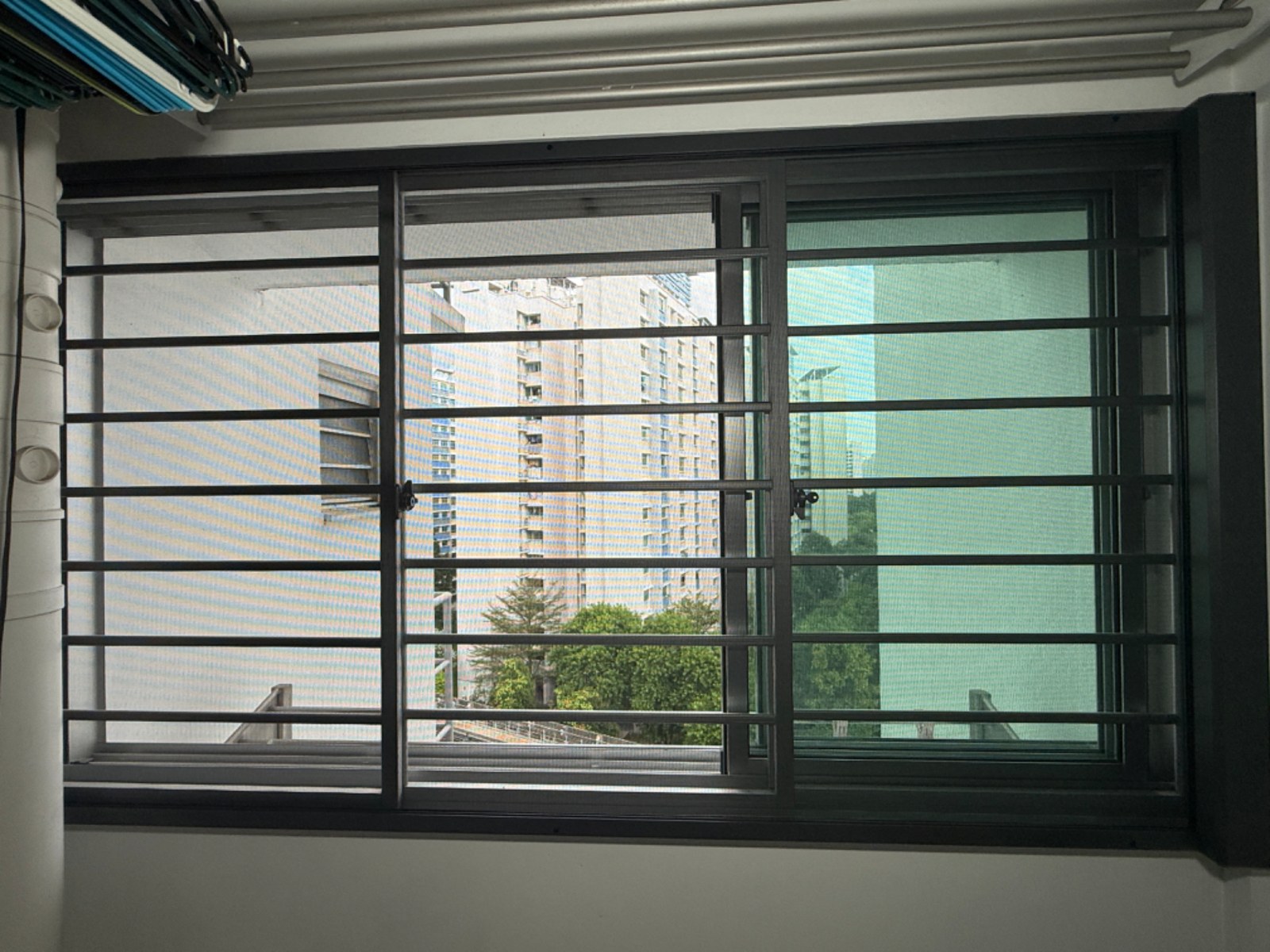 Retractable Pet-Friendly Mesh installed in a real Singapore home