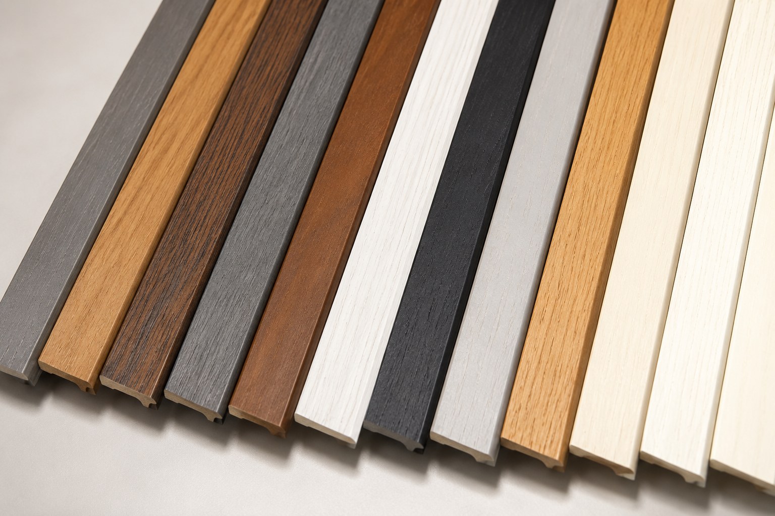 Wooden Venetian blind with warm natural timber slats