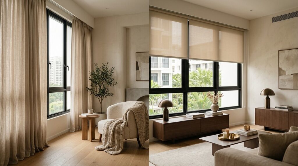 Curtains or Blinds? A Room-by-Room Guide for Singapore Homes